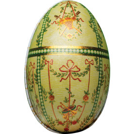 Sv. Michelsen Fabergé-æg med 9 dessertæg