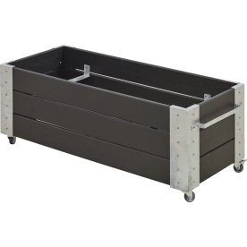 Plus Cubic Blomsterkasse 120x50x45 cm, sort
