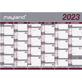 Mayland 23/24 Vægkalender | Vendbar | 2 x 6 mdr.