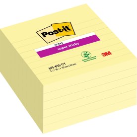 Post-it Super Sticky Notes | 101x101 mm | L | Gul
