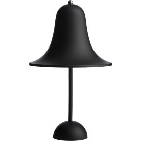 Verner Panton Pantop Bordlampe, Mat sort, Ø18 cm
