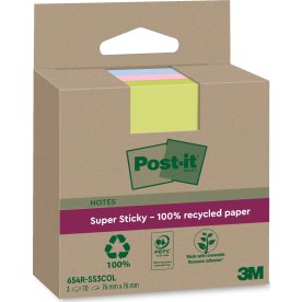 Post-it Super Sticky Notes | Rec. | Mix | 76x76 mm
