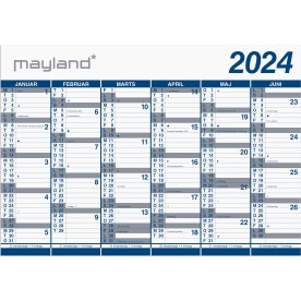 Mayland 2024 Kæmpekalender | 2 x 6 mdr. | Plast