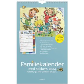 Mayland 2024 Familiekalender m/sticker | 4 kolonn.