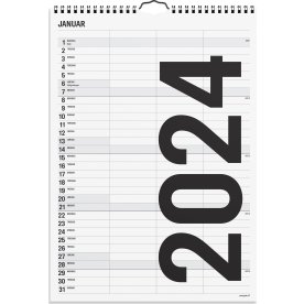 Mayland 2024 Familiekalender | Sort/ hvid | 3 kol.