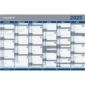 Mayland 2025 Dobbelt halvårskalender