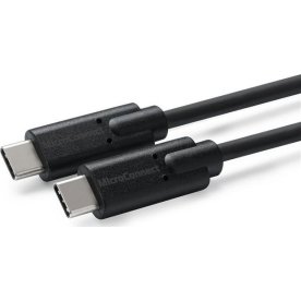 MicroConnect USB-C til USB-C kabel, 1m, sort