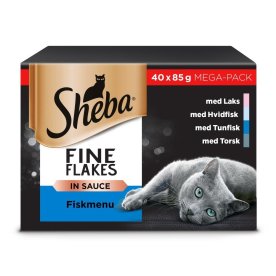 Sheba fine flakes portionsposer, fisk, 40x85 g