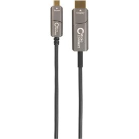 MicroConnect USB-C til HDMI Fiber kabel, 20m, sort
