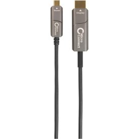 MicroConnect USB-C til HDMI Fiber kabel, 15m, sort