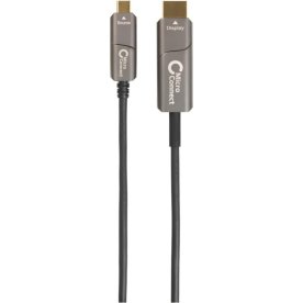 MicroConnect USB-C til HDMI Fiber kabel, 30m, sort