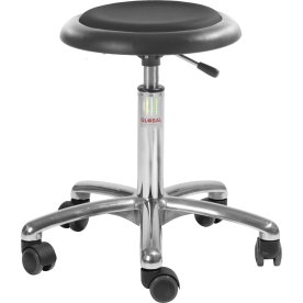 CL Micro stol, sort, kunstlæder, 47-66 cm