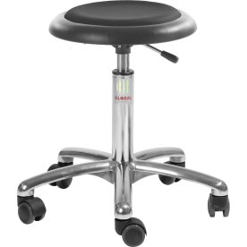 Micro Stol, Sort, PUre Kunstlæder, 47-66 cm, Alu