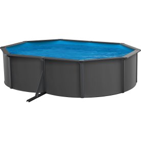 Pool Basic, 490x360x120 cm, antracitgrå, 15.900L
