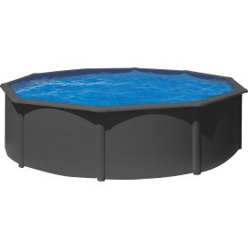 Pool Basic, Ø460 x 120 cm, antracitgrå, 17.450L