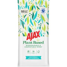 Ajax Wipes | Universal | Plantebaseret | 50 wipes
