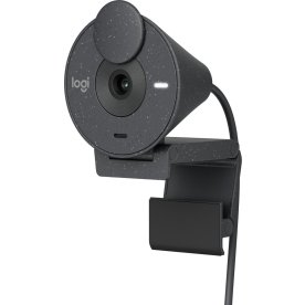 Logitech Brio 300 Full HD Webcam, sort