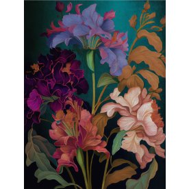 Billede Flowers II, lærred, 60x80 cm