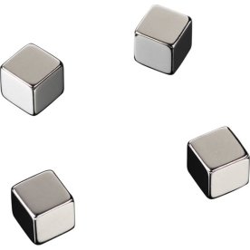 NAGA super stærke kube magneter, 4 stk., stål