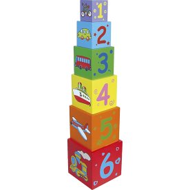 VIGA Stabelklodser med 6 kasser