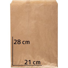 Papirpose, 28 x 21 cm, 40g, brun