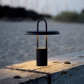 Stelton Pier LED Lampe H25cm, sort