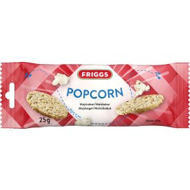 Friggs Majskiks snackpack popcorn, glutenfri, 25 g