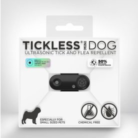 Tickless Mini Hund Flåtbeskyttelse, sort