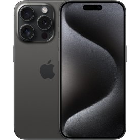 Apple iPhone 15 Pro, 1 TB, sort titanium