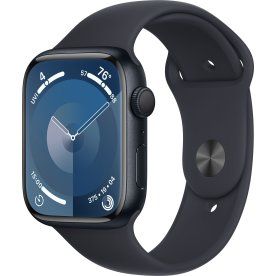 Apple Watch Series 9 GPS, 45mm, midnat, S/M
