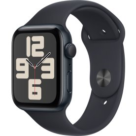 Apple Watch SE (GPS), 44mm, midnat, S/M