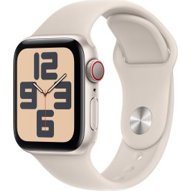 Apple Watch SE (GPS+4G), 40mm, stjerneskær, M/L