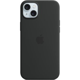 Apple iPhone 15 Plus silikone cover m MagSafe sort