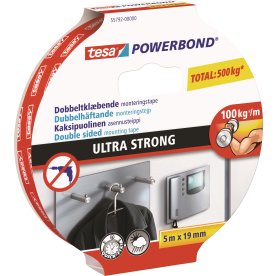 tesa Powerbond U.S. Monteringstape, 19mm x 5m