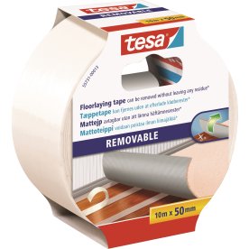 tesa Tæppetape, aftagelig, 50mm x 10m