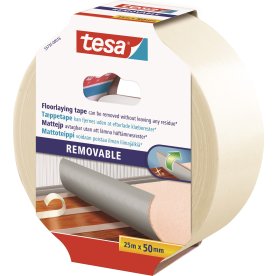 tesa Tæppetape, aftagelig, 50mm x 25m