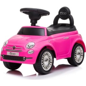 Gåbil Fiat 500 til børn, lyserød