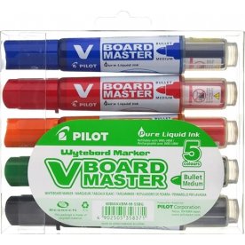 Pilot V-Board Master WB Marker | M rund | 5 farver