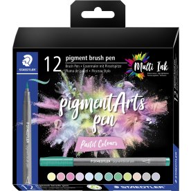 Staedtler PA Brush Pen | Pastel | 12 farver