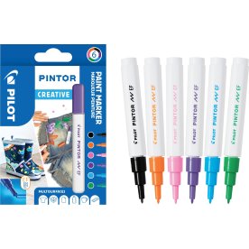Pilot Pintor Marker | EF | Creative | 6 farver