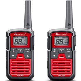 Midland XT10 Pro walkie talkie, rød