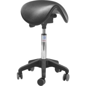 DEMO: Dalton Sadelstol, Sort, PU Sæde, 65-84 cm