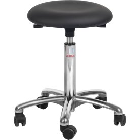 Beta Stol, Sort, Pure Kunstlæder, 52-71 cm, Alu