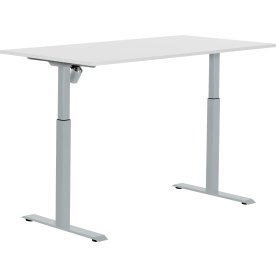 Sun-Flex I hæve/sænkebord, 160x80, Grå/hvid