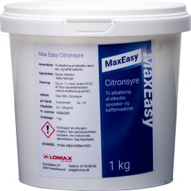 Max Easy Citronsyre | Pulver | 1 kg