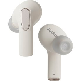 Sudio E3 ANC in-ear høretelfoner, hvid
