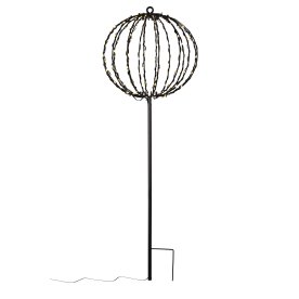 LED lyskugle på spyd, H75 cm