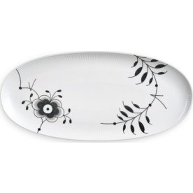 Royal Copenhagen Sort Mega Riflet Fad, 37 cm