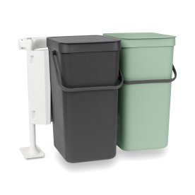 Brabantia Sort&Go, Built-in, 2x12 L, grå/grøn
