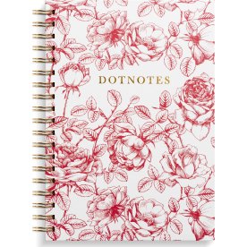 Burde DotNotes Notesbog | B5 | Blomster
